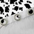 thumbnail image 4 of Castle Fairy Black White Cow Print Curtains Pack of 2 (42x84 Each) for Teens Boys Girls,Farmhouse Animal Curtains Blackout,Vintage Aesthetic Bedroom Curtains,Microfiber Bedroom Decor, 4 of 6