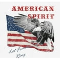 thumbnail image 2 of Americana Let Freedom Ring White Adult Crew Neck Long Sleeve Tee-Medium, 2 of 3