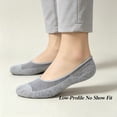 thumbnail image 5 of DOVACKA Men's 8-Pack No Show Low Cut Cotton Socks, Non-Slip with Grips for Loafer Sneakers, 5 of 6