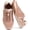 Pink, variant on LUCKY STEP Retro Lightweight Fashion Sneakers Comfort Satin Ballet Casual Shoes,White,Womens