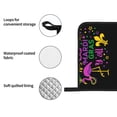 thumbnail image 4 of Pofeuu Mardi Gras with Flamingo Print Oven Mitts and Pot Holders 4 pcs Set,High Heat Resistant 500 Degree Extra Thicken Long Kitchen Cotton Oven Glove for Cooking, 4 of 6