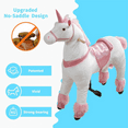 thumbnail image 5 of DEYGIA Ride on Unicorn, Unicorn Ride on Toys for for 6 Years to Adult, Ride on Horse Pink Unicorn Toys, Mechanical Cycle Walking Action Plush Animal, Max Load 187 lbs, No Battery or Electricity, 5 of 10