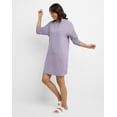 thumbnail image 2 of Hanes Originals Women's Soft Brushed Fleece Hoodie Dress Muted Iris M, 2 of 6