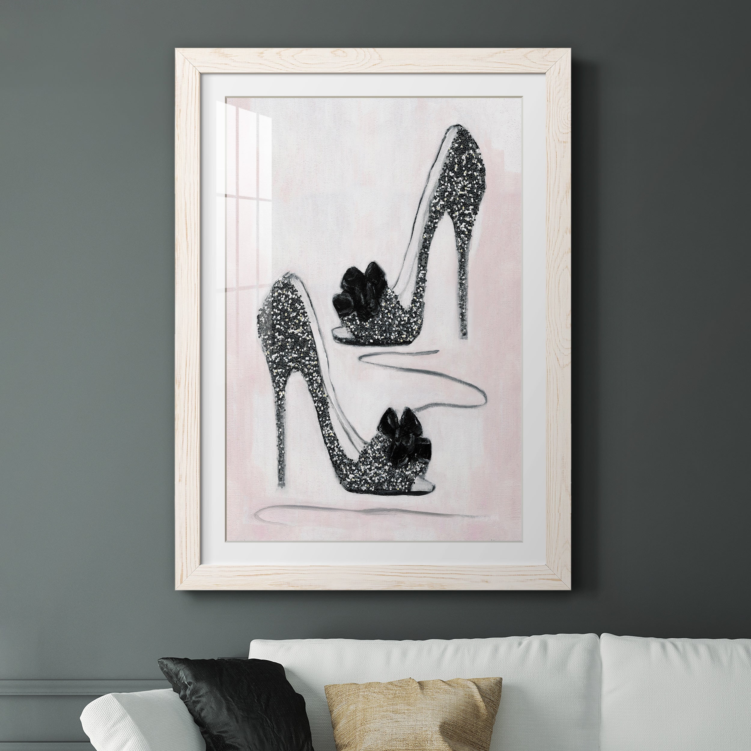 Shoes That Dazzle I - Premium Framed Print - Distressed Barnwood Frame - Ready to Hang