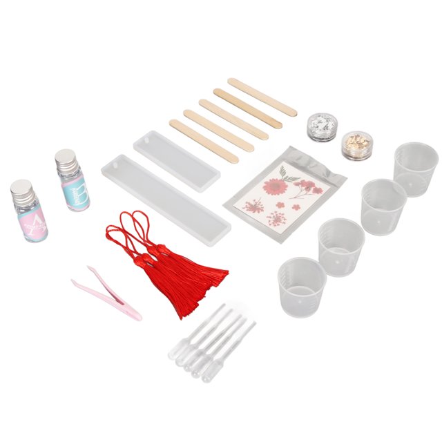Bookmark Resin Mold Set with Colourful Tassel Bookmark Silicone Making Mould Rectangle Resin Casting Mould,Bookmark Mould for Jewelry Decoration Crafts DIY