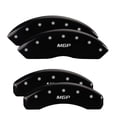 thumbnail image 1 of Fits 2019-2021 Ford Ranger MGP Caliper Cover Caliper Cover 10248SMGPBK Set Of 4; MGP Logo; Powder Coated; Black; Aluminum, 1 of 4