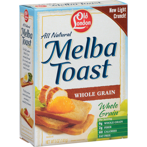 Old London All Natural Whole Grain Melba Toast, 5 oz (Pack of 12
