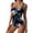 Black, variant on One Piece Bathing Suit for Women Tummy Control Swimsuit Slimming Vintage Swimwear