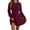 Red, variant on Ediodpoh Knitted Dress Women's Round Neck Elegant Tunic Winter Sweater A Line Mini Dress Sweater Dress for Fall and Winter Fashion Red L