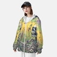 thumbnail image 2 of Kdxio Flower Butterfly Skull Couple Print Women Men Sun Protection UPF 50+ Jackets Zip Up Long Sleeve Hoodie Hiking Lightweight with Pockets, 2 of 5