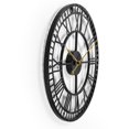thumbnail image 3 of Reloj de pared de metal con números romanos, tradicional vintage retro I, 3 of 4
