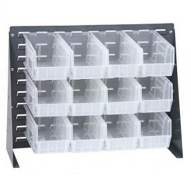 Quantum Storage QBR-2721-230-12CL 27 x 21 in. Bench Rack with 12 Bins