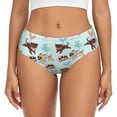 thumbnail image 1 of Balery Cute Pug Dogs Ropa Interior de Algodón para Mujer con Dibujo – Braguitas Cómodas y Elásticas, Estilo Clásico-4X-Large, 1 of 6