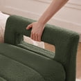 thumbnail image 6 of Aemeios 66"W Teddy Tufted Storage Bench for Bedroom End of Bed with Gold Legs and Two Pillows, Green, 6 of 13