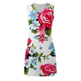 thumbnail image 3 of WILLBEST Vestidos con Curvas para Mujer Vestido Casual sin Mangas con Cuello En V y Estampado Floral para Uso Diario y Fiesta, Atuendo Básico de Primavera y Verano con Estilo de Collar 211 Chica, 3 of 3