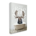 thumbnail image 4 of Stupell Industries Vintage Bathroom Moose Ad Animals & Insects Painting Gallery Wrapped Canvas Print Wall Art, 30 x 40, 4 of 8