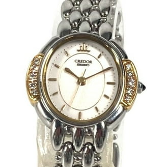 Seiko Lassale Women's Watch - 23k Gold, Sapphire Crystal, Emerald