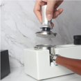 thumbnail image 1 of Soporte para tapete de manipulación de café Soporte para hacer polvo de manipulación de acero inoxidable y silicona, accesorios de barista para principiantes ShuxiuWang 8390613477682, 1 of 1
