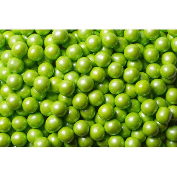 SweetWorks Celebration Sixlets Chocolate Pearl Candy Beads - Lime, 100 g