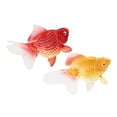 thumbnail image 3 of 2 unidades de peces dorados de simulación, modelo de pez dorado artificial, 3 of 8