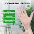 Reduced Oven Mitts Hanzidakd Disposable Vinyl Gloves Latex Powder Clear
