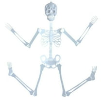 BNNG 90cm Halloween Skeleton Luminous Skull - Giant Skeleton Decoration Full Body Glow-in-The-Dark Hanging Skeleton for Halloween Decorations Outdoor Yard Garden Haunted House Party