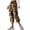 Orange@91, variant on YOIAVAIOY Capri Pants for Women Casual Tropical Floral Print Cropped Pants Elastic High Waist Drawstring Summer Beach Capris Orange M