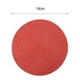thumbnail image 5 of Yesbay 2 Pcs Waterproof Round Woven Placemat Dining Table Mat Kitchen Decoration for Home, 5 of 5
