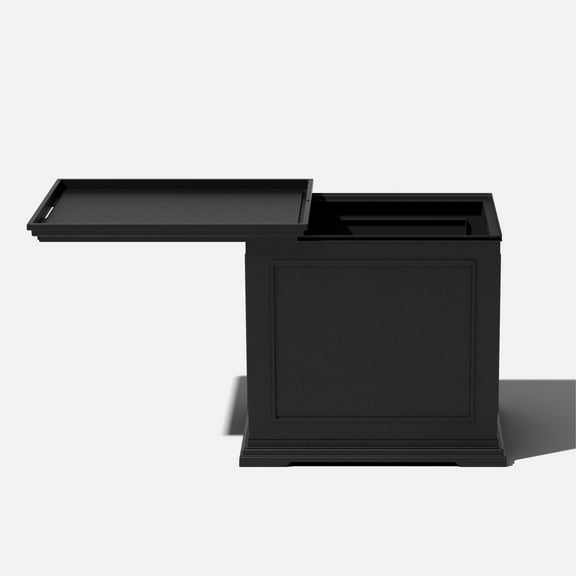Veradek 2-in-1 Tray and Storage Table – Black