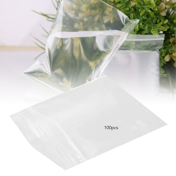 Bolsas de alimentos selladas transparentes Jadeshay 100 piezas Bolsas de Almacenamiento de refrigerios PE