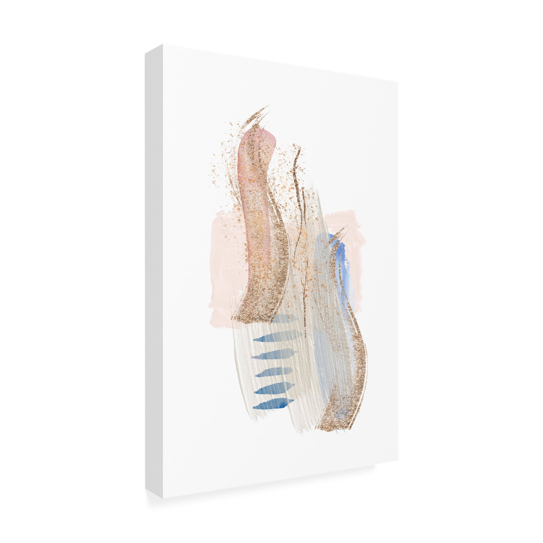 Trademark Fine Art Sally Ann Moss Soft Pink Blue 2 Canvas Wall Art