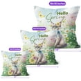 thumbnail image 4 of Devon Rex Hello Spring Time Flower Floral Nature Pillow Cushion Double Sided Cat Lover Kitten Owner Gifts Throw Pillow - 02031, 4 of 4