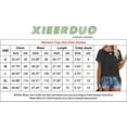 thumbnail image 4 of T-shirts pour Femmes à Manches Courtes, Col Ras du Cou, T-Shirts Unis Basiques, 4 of 4