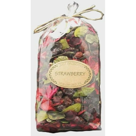 Just Browsing Strawberry Potpourri 4 Cup Bag Fragranced Home DÃ©cor Long-Lasting Scented Blend