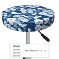 thumbnail image 2 of Uemuo Rose Flowers Pattern Round Bar Stool Seat Covers Washable Stool Cushion Slipcover Elastic Bar Chair Covers-14 inch, 2 of 7