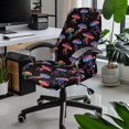 thumbnail image 2 of FKELYI Gradient Medusa Print Office Chair Cover Computer Chair Covers Removable Chair Protector Slipcover Stretch Fabric Boss Chair Covers for Home Office, Small, 2 of 6