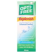 Opti-free محلول عدسة التطهير المطهر لاستخدام تنظيف عدسة الاتصال اليومية ، 10 أونصة سائلة