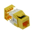 thumbnail image 1 of ACCL Cat.6 RJ45 110 Type 180Â° Keystone Jack Yellow, 3 Pack, 1 of 1
