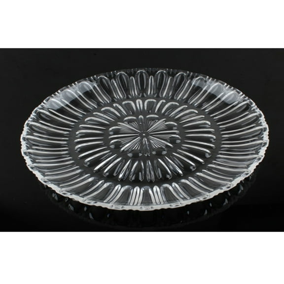 WHAMVOX 1Pcs Clear Food Serving Tray Square Acrylic Plate for Festive Moment