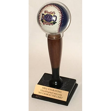 Baseball & Mini Wood Bat Personalized Display Case for a ...
