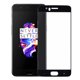 thumbnail image 3 of 2 protectores de pantalla de vidrio negro de cobertura completa, a prueba de explosiones para OnePlus 5, 3 of 6