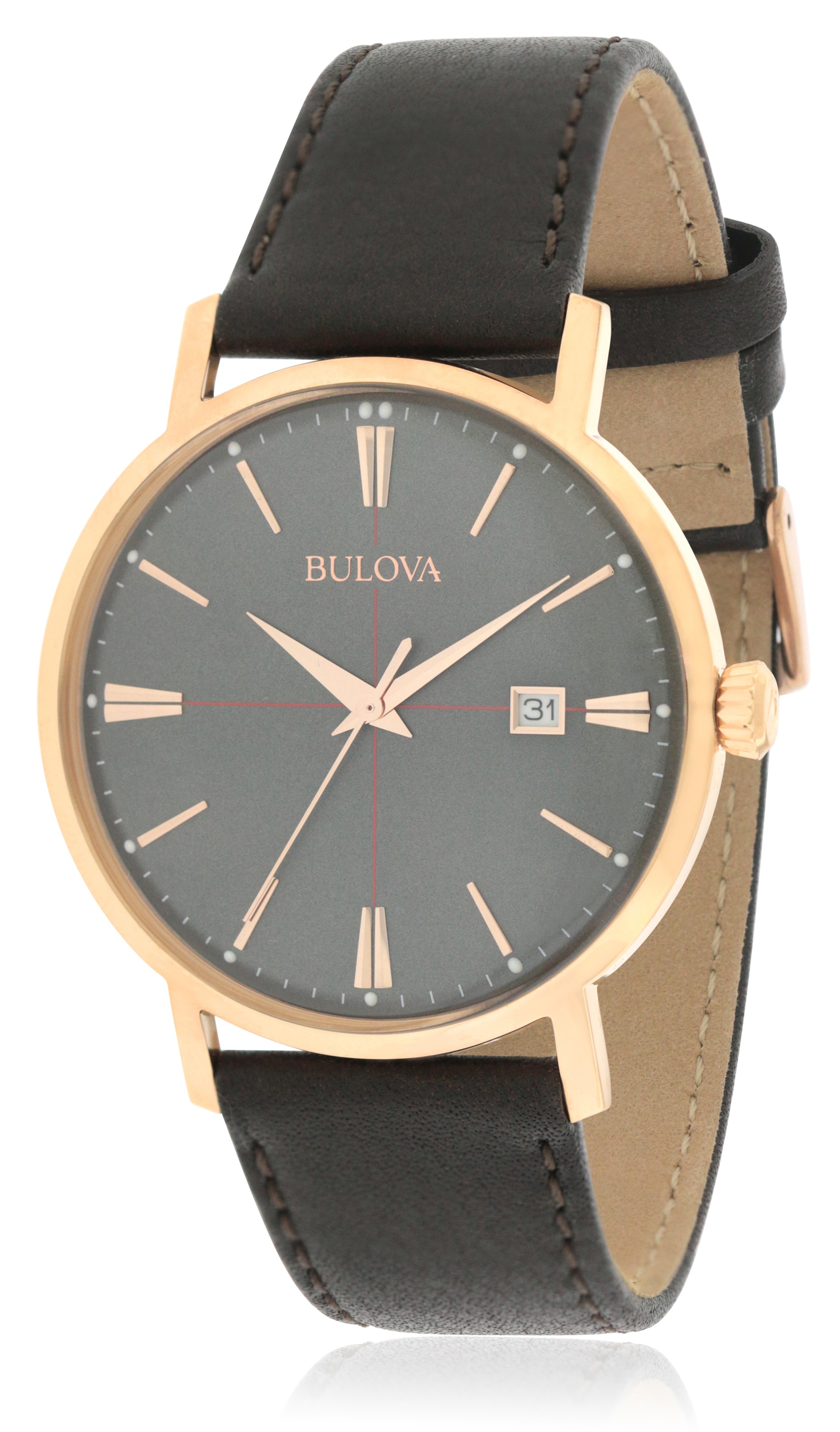 Bulova Aerojet Leather Mens Watch 97B154 Walmart Canada