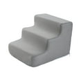 thumbnail image 4 of Dog Stairs Pet Steps Ramp Sturdy Machine Washable Cover for Older Dogs, 3 Step Grey, 4 of 8