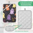 thumbnail image 6 of Yayeee Pot Holders Kitchen Heat Resistant with Pocket 7"x9.8" Cotton Oven Cooking Hot Pads, Yellow Halloween Ghosts, 6 of 7