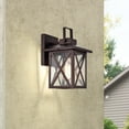 thumbnail image 2 of RADIANCE goods Transitional 1 Light Oil Rubbed Bronze Outdoor Wall Sconce 11" Height, 2 of 12