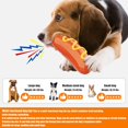 thumbnail image 6 of Reheyre Indestructible Squeaky Dog Chew Toy Sausage-Shaped Bite-Resistant Toy for Aggressive Chewers - Stress Relief for Dogs, 6 of 11
