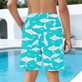 thumbnail image 6 of NAISIBABY Boys Beach Shorts with Pockets (4-15T), Drawstring Quick Dry Performance Kids Swim Trunks Board Shorts Size 6, 6 of 8