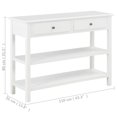 thumbnail image 4 of vidaXL Buffet Blanc 110x35x80 cm MDF, 4 of 5