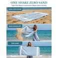 thumbnail image 3 of Casa Platino Beach Towels 2 Pack, Lightweight & Sand Free, Quick Dry Cotton Towels for Poolside, Travel & Summer Beach Fun – Sky Blue, 3 of 9