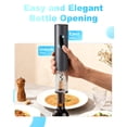 thumbnail image 5 of Aisining Electric Wine Bottle Opener Set with Battery-Powered, Foil Cutter, Pourer and Storage Base, 5 of 7